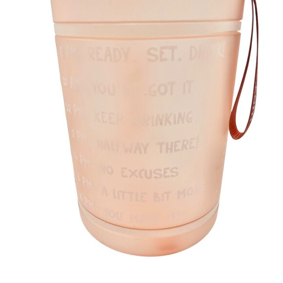 HydroMate 1 Gallon Motivational Water Bottle Straw Lid Time Marker BPA-Free - Picture 5 of 11